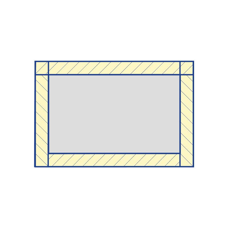 Пелюшка поглинаюча «Taipan-pharm»60см х 40см з адгезивним краєм (по периметру), стерильна Целюлоза+Абсорбент (TPS1000006)